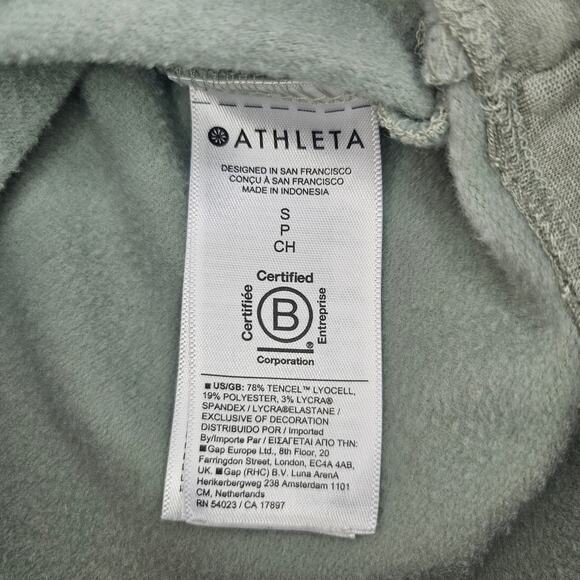 Athleta Super Soft Stretchy Crew Neck Long Sleeve Top Women Size S Sage Green - Picture 4 of 7
